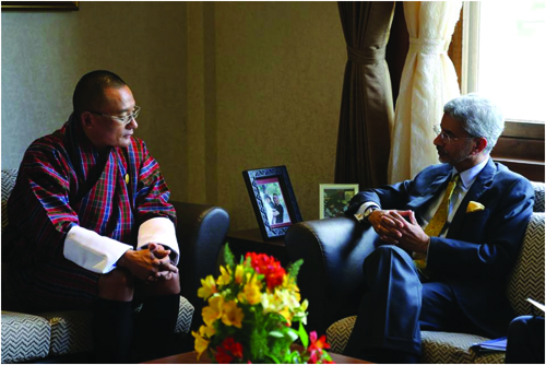 Lyonchhen Dasho Tshering Tobgay meets Foreign Secretary Dr S. Jaishankar