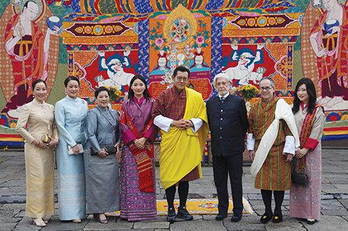 Their Majesties receive prestigious Hadrian Award for safeguarding Bhutan’s cultural and spiritual heritage