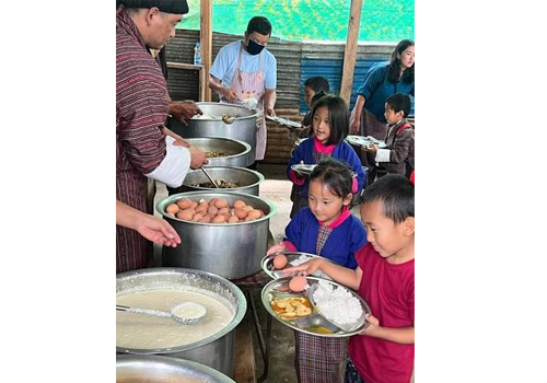 Schools outside the One-Child, One-Egg initiative use stipends to buy eggs