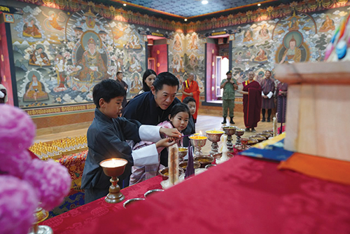 Their Majesties and Their Royal Highnesses visit Gelephu
